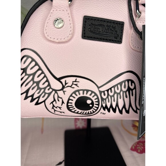 Von Dutch Pink Mini Bowler Bag - Picture 3 of 5